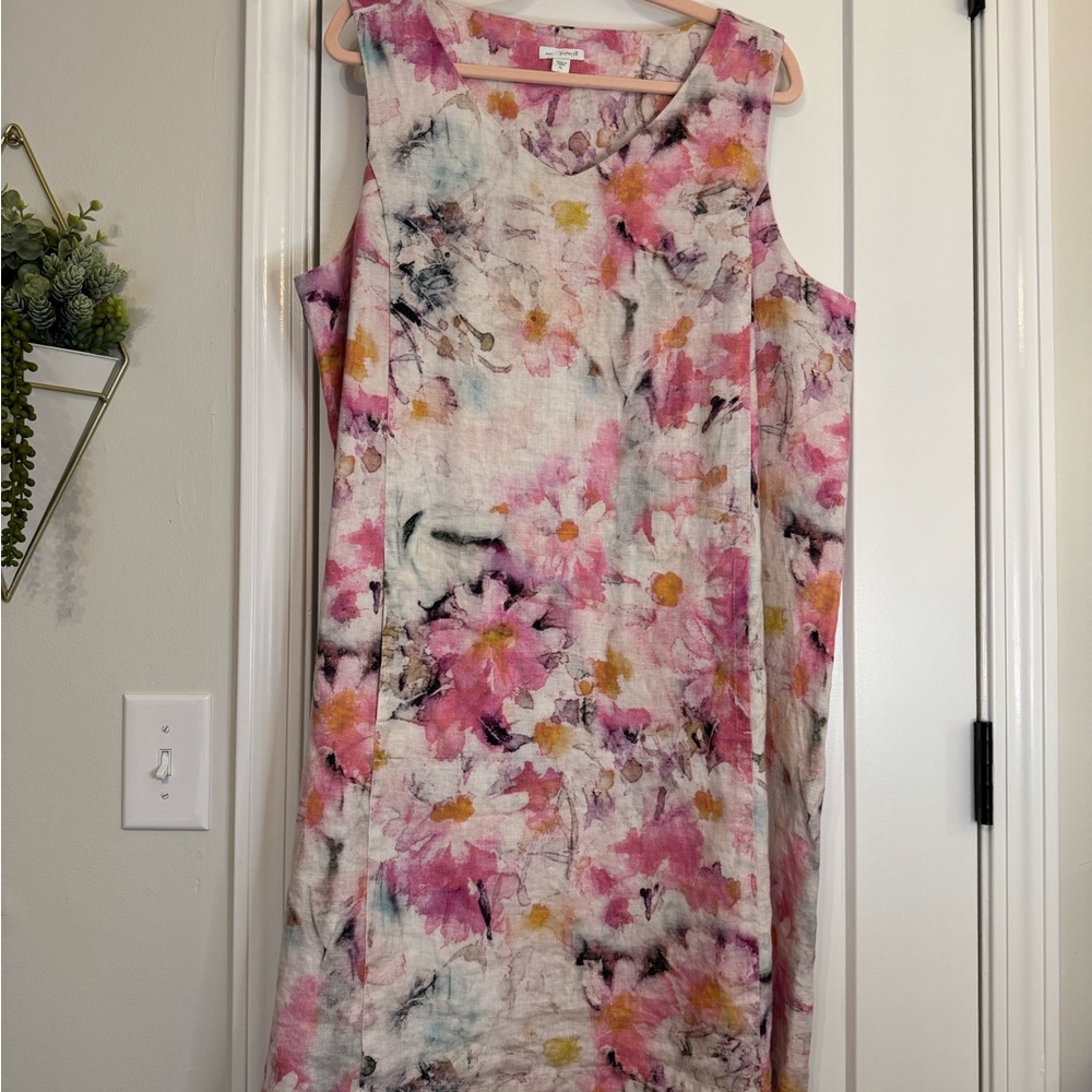 Pure J. Jill Linen Print Shift Dress - Picture 3 of 6
